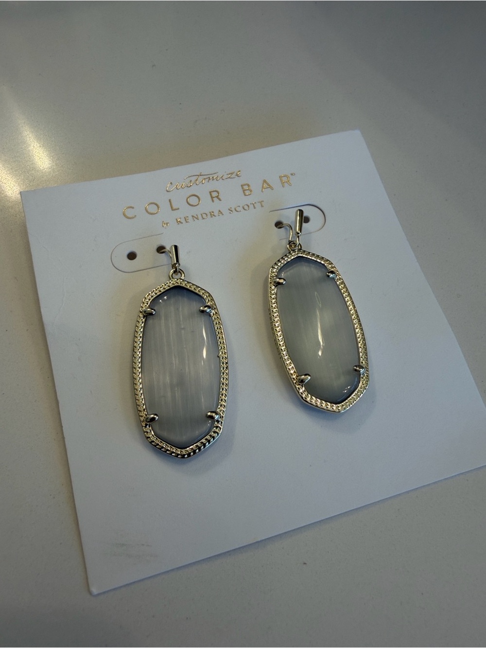 Kendra Scott Pale Blue Elle-Style Drop Earrings